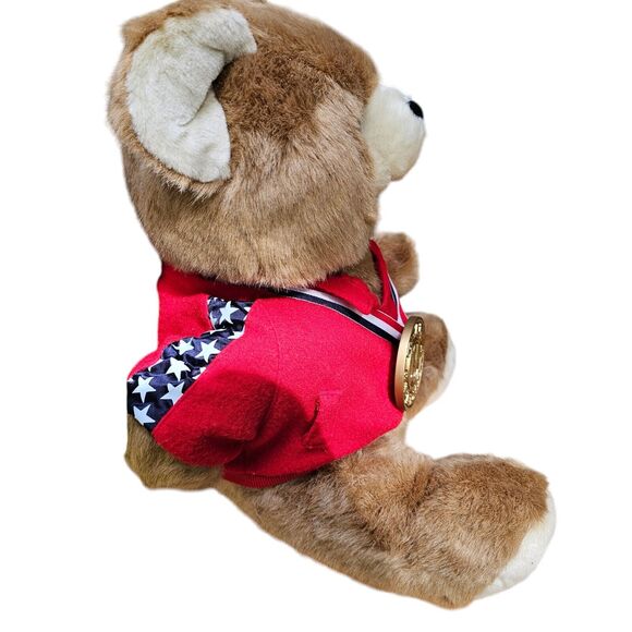 VINTAGE 1995 TEAM USA AMERICANA OLYMPIC BELKIE BEAR PLUSH TEDDY BEAR DOLL FIGURE - Picture 2 of 7